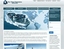 Tablet Screenshot of newyorkforwarding.com